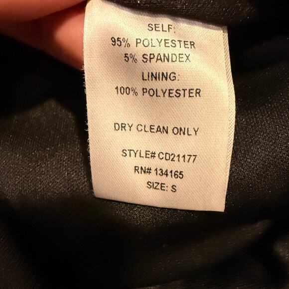 Cefian Black Sequin Mini Dress Size Small Strappy Back Bodycon Party Holiday - Picture 6 of 8